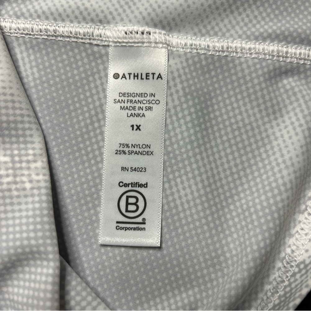 Athleta Cloudy Gray and White Tank Top - Picture 9 of 12